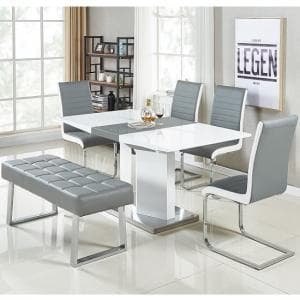 Belmonte Small Extending Dining Table Symphony Chairs And Bench