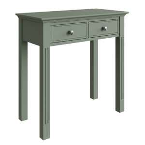 Belton Wooden Dressing Table With 2 Drawers In Cactus Green