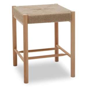 Bender Square Wooden Stool In Natural