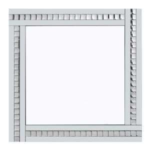 Berit Classic Triple Bar Wall Mirror In Crystal And Silver - UK