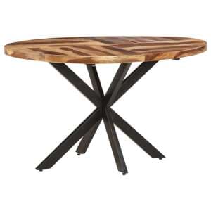 Bevis Oval Small Acacia Wood Dining Table In Natural Grains
