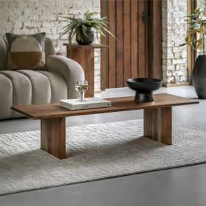Beziers Acacia Wood Coffee Table In Natural - UK