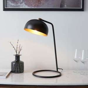 Blois Metal Table Lamp Large In Matt Black - UK