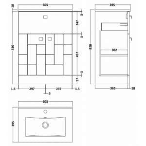 bloke-60cm-1-drawer-vanity-minimalist-basin-satin-grey-3_4 - UK