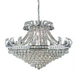 Bloomsbury 8 Light Chandelier In Chrome And Clear Crystal