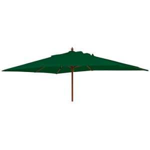 Blount Rectangular 3000mm Fabric Parasol With Pulley In Green - UK