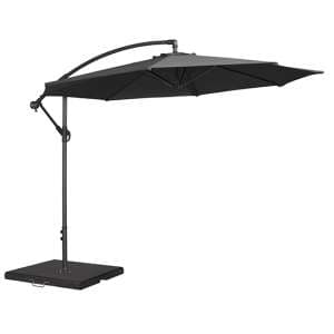 Blount Round 3000mm Cantilever Fabric Parasol In Charcoal - UK