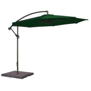 Blount Round 3000mm Cantilever Fabric Parasol In Green - UK
