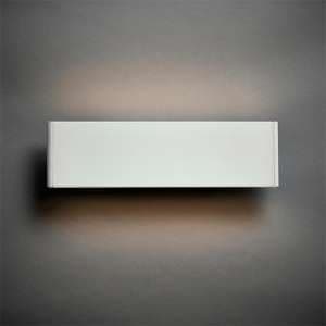 Bodhi LED Small Architectural Wall Light In Matt White - UK