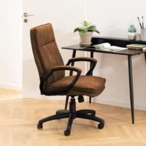 Bolingb Fabric Home And Office Chair In Camel - UK