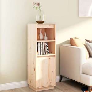 Bowie Pine Wood Storage Cabinet With 1 Door In Natural