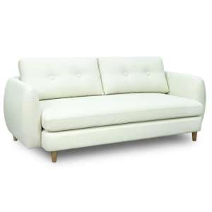 Bozo Fabric 3 Seater Sofa In White - UK