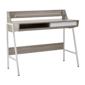 Bradken Wooden Computer Desk With 1 Drawer In Light Oak - UK