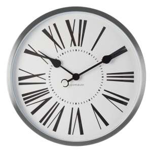 Breiley Round Traditional Design Wall Clock In Chrome Frame