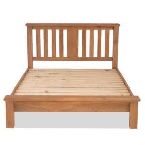 Brendan Wooden Single Low Foot Bed In Crafted Solid Oak