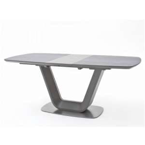 Brevard Extendable Dining Table In Anthracite And Grey