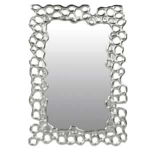 Bubble Wall Bedroom Mirror In Silver Frame - UK