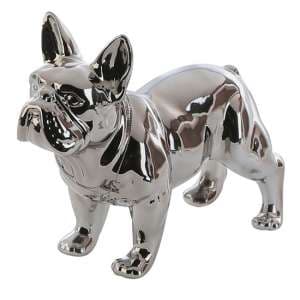 Bully Dog Ceramic Design Sculpture In Silver