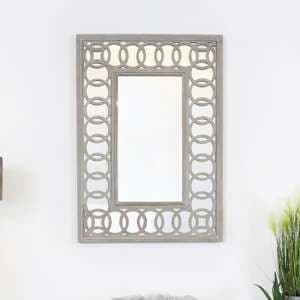 Burley Wall Mirror With Natural Wooden Frame - UK