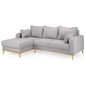 Buxton Fabric Left Hand Corner Sofa In Grey - UK