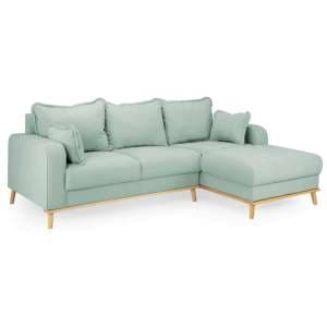 Buxton Fabric Right Hand Corner Sofa In Blue - UK