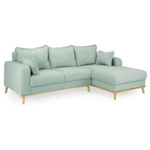 Buxton Right Hand Fabric Corner Sofa In Blue