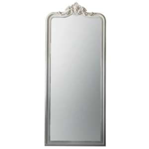 Cabot Leaner Floor Mirror With White Wooden Frame - UK