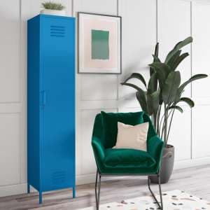 Cribbs Locker Metal Storage Cabinet With 1 Door In Blue