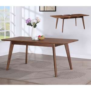 Cairo Extending Wooden Dining Table In Walnut - UK