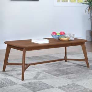 Cairo Wooden Coffee Table Rectangular In Walnut - UK