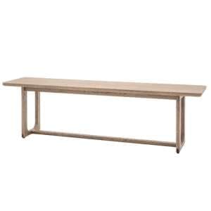 Cairo Wooden Dining Bench In Smoked Oak