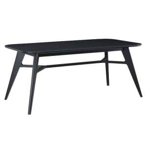 Cairo Wooden Dining Table Large In Black - UK