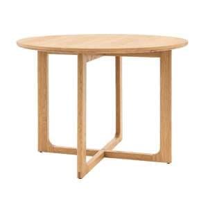 Cairo Wooden Dining Table Round In Natural - UK