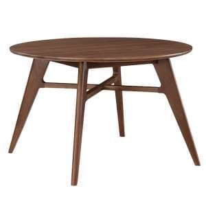 Cairo Wooden Dining Table Round In Walnut - UK