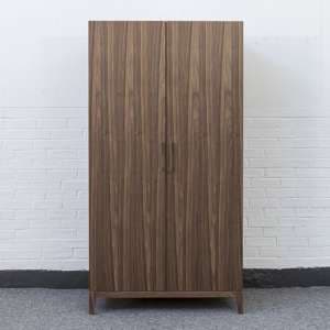 Cais Wooden Wardrobe With 2 Doors In Walnut - UK
