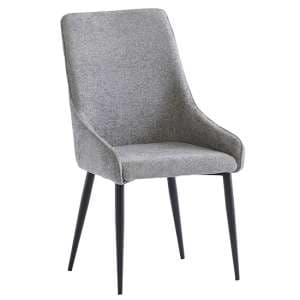 Cajsa Fabric Dining Chair In Ash - UK