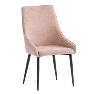 Cajsa Fabric Dining Chair In Flamingo - UK