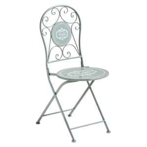 Calderon Outdoor Metal Seating Chair In Grey