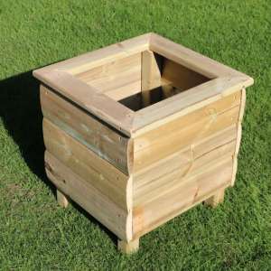 Caledonian Square Wooden Planter