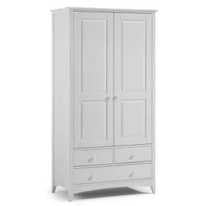 Caelia Combination Wardrobe In Grey With 2 Doors And 3 Drawers - UK