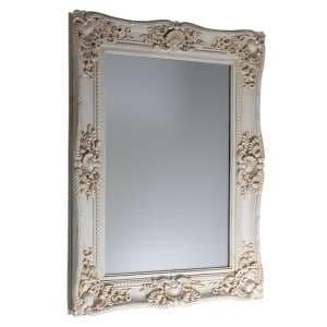 Cannan French Ornate Wall Mirror In White Frame - UK