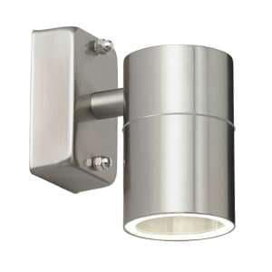 Canon Wall Light In Polished Stainless Steel - UK