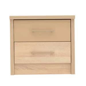 Canton Wooden Bedside Cabinet With 2 Drawers In Sonoma Oak - UK