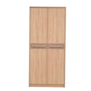 Canton Wooden Wardrobe With 2 Doors In Sonoma Oak - UK