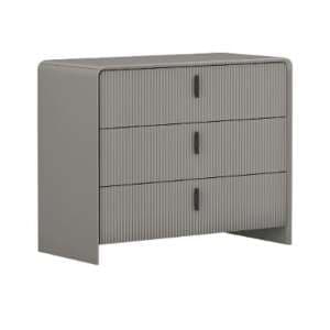 Canton Wooden Chest Of 3 Drawers In Flannel Grey - UK