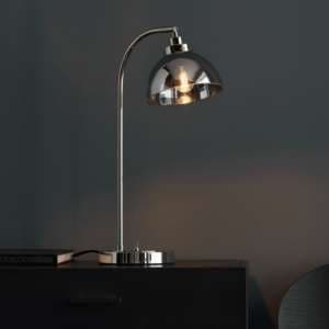 Caspar Steel Table Lamp In Nickel - UK