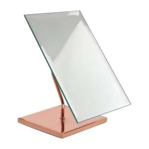 Cardiff Dressing Mirror In Rose Gold Plated Frame - UK