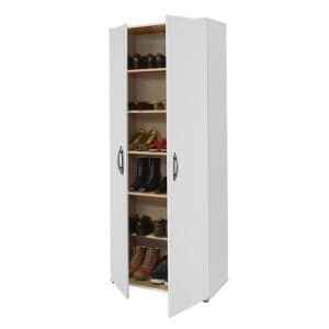 Carla Multifunctional Cupboard In White With 2 Doors