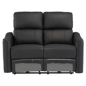 Carlton Faux Leather Electric Recliner 2 Seater Sofa In Black - UK