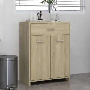 Carlton Wooden Bathroom Cabinet With 2 Doors In Sonoma Oak - UK
